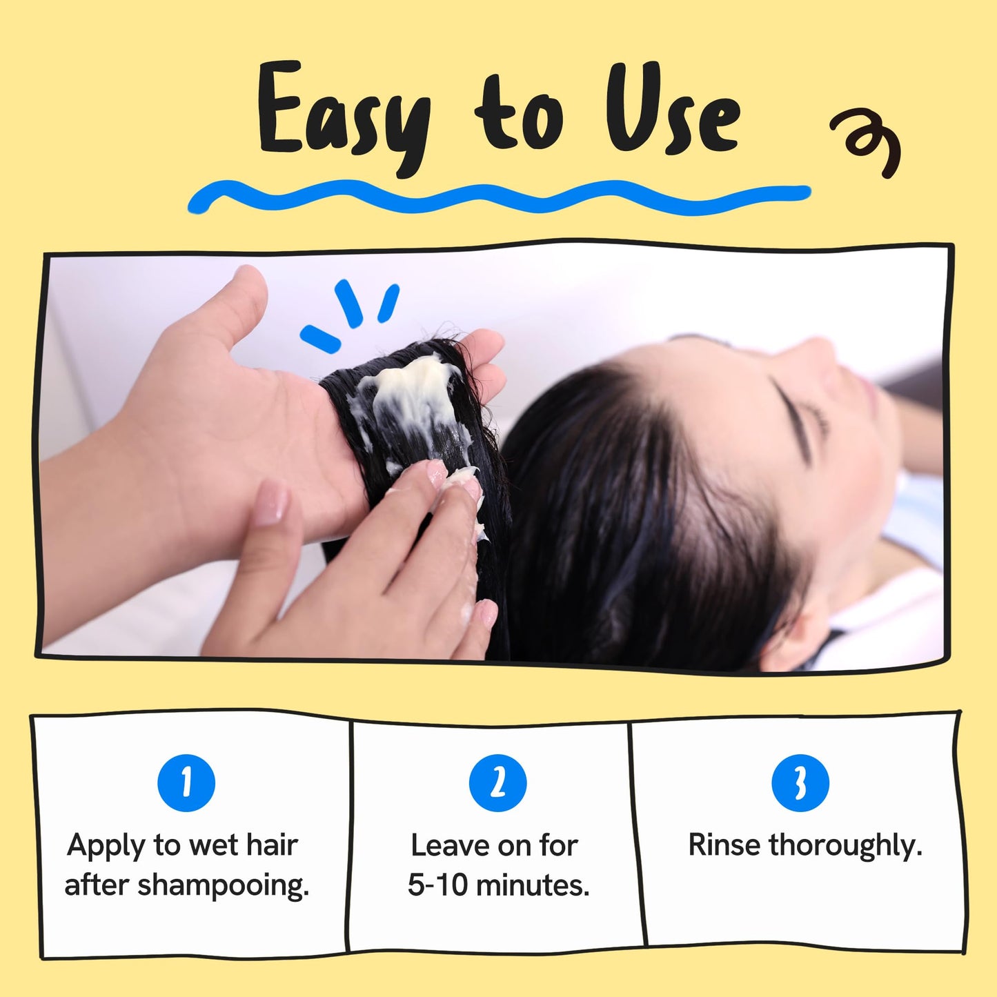 Dear Hair ceramide hair treatment for smoothing frizzy strands