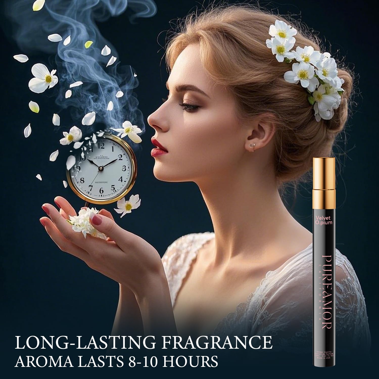 PUREAMOR long lasting premium pheromone cologne and perfume bottle for purse