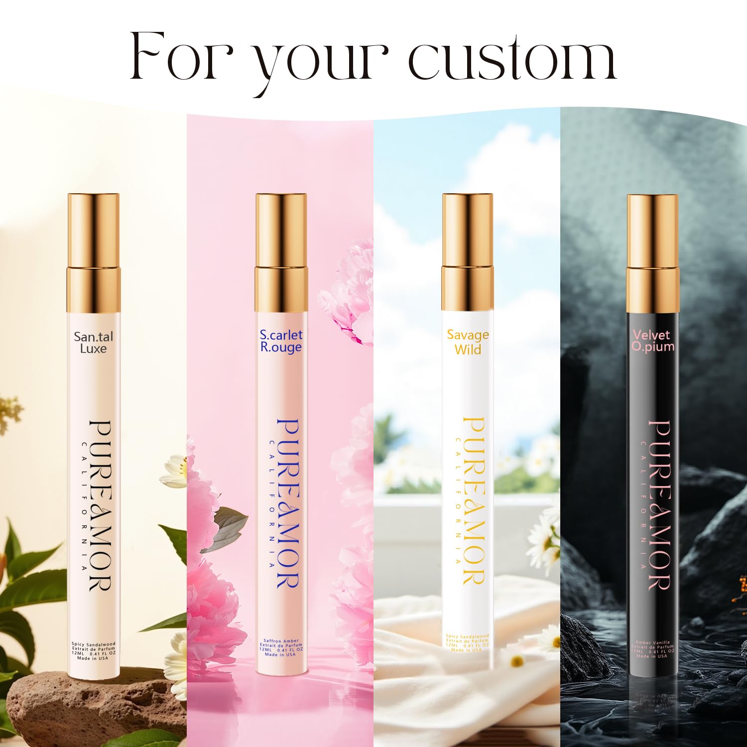 PUREAMOR oriental gourmand coffee and vanilla scented pheromone fragrance for women