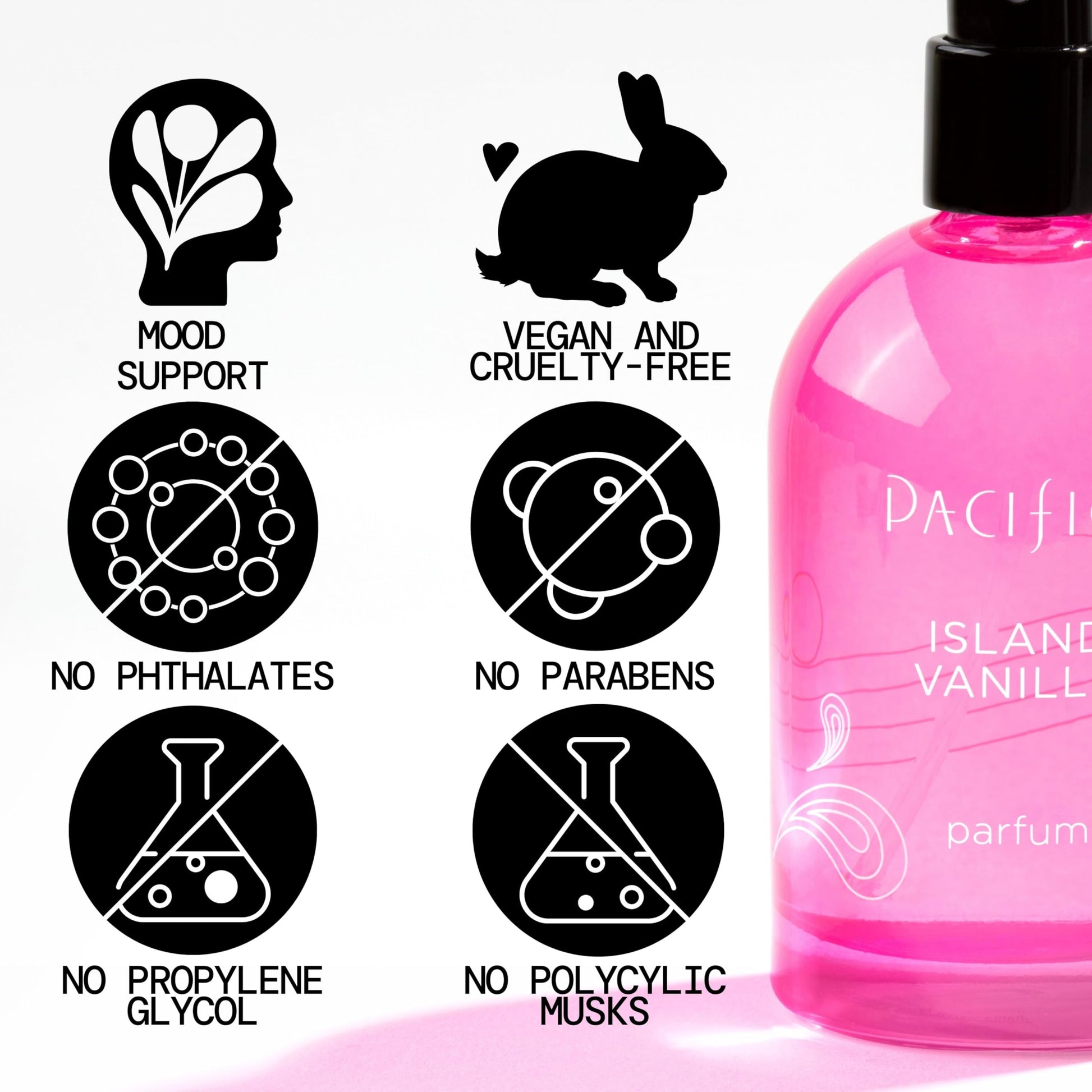 Pacifica Island Vanilla Tahitian vanilla and jasmine essential oil infused fragrance