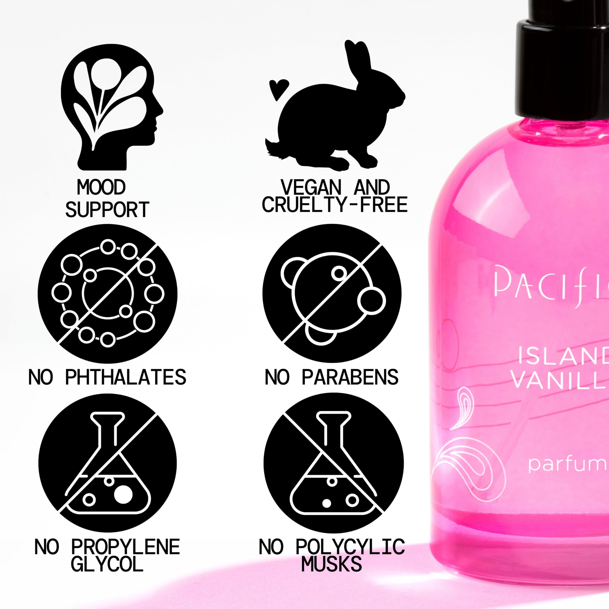 Pacifica Island Vanilla Tahitian vanilla and jasmine essential oil infused fragrance