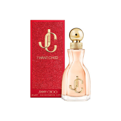 Jimmy Choo luxury women's perfume 40 milliliter bottle with hammered gold cap