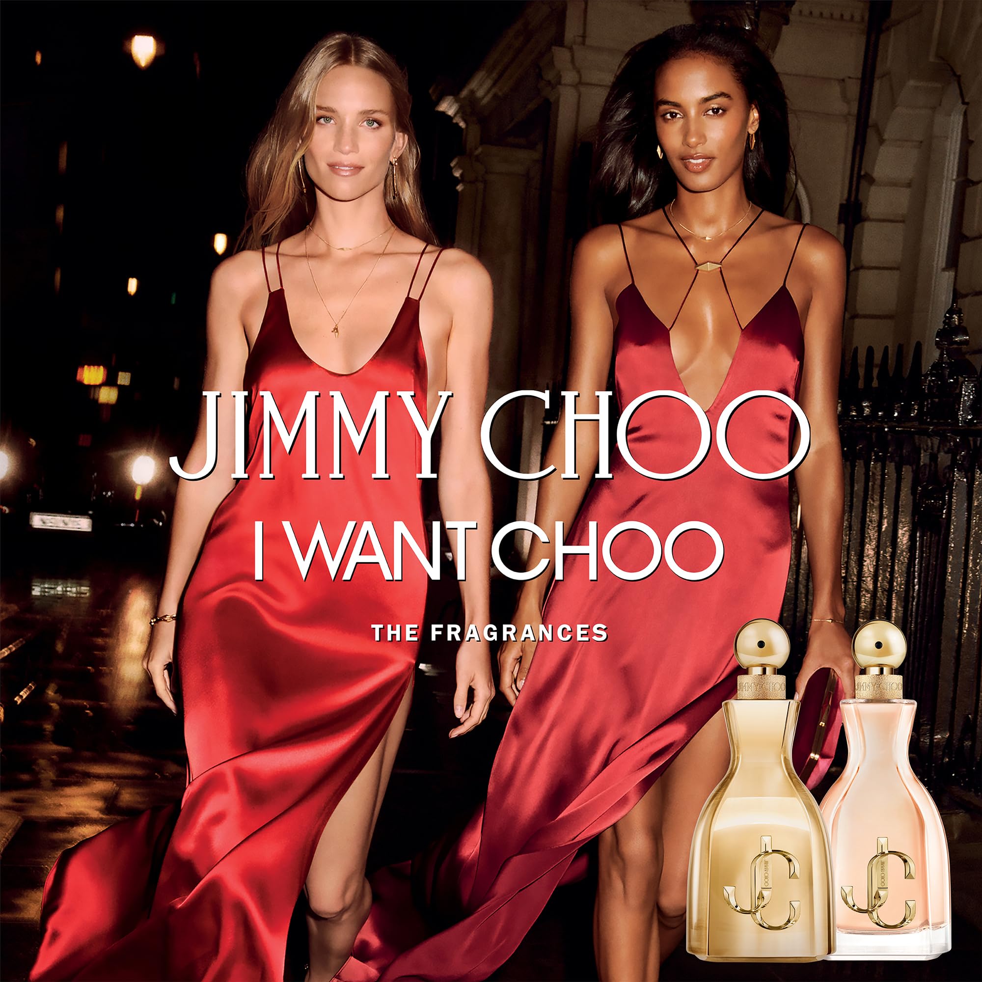 Imported Jimmy Choo I Want Choo Eau de Parfum premium glass bottle display