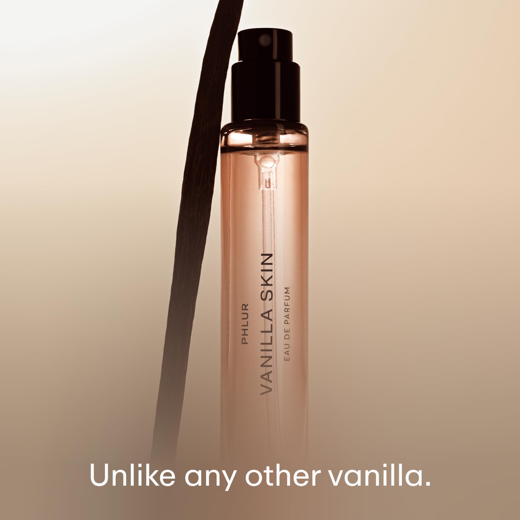 PHLUR Vanilla Skin unisex perfume spray in compact travel packaging
