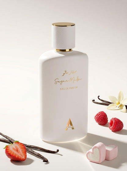 Atralia Sugar Mallow imported luxury fragrance packaging texture