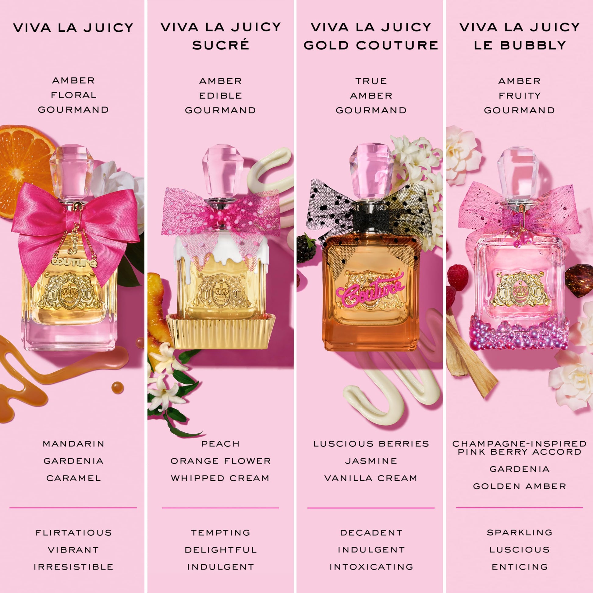 Juicy Couture premium beauty collection signature perfume display for women