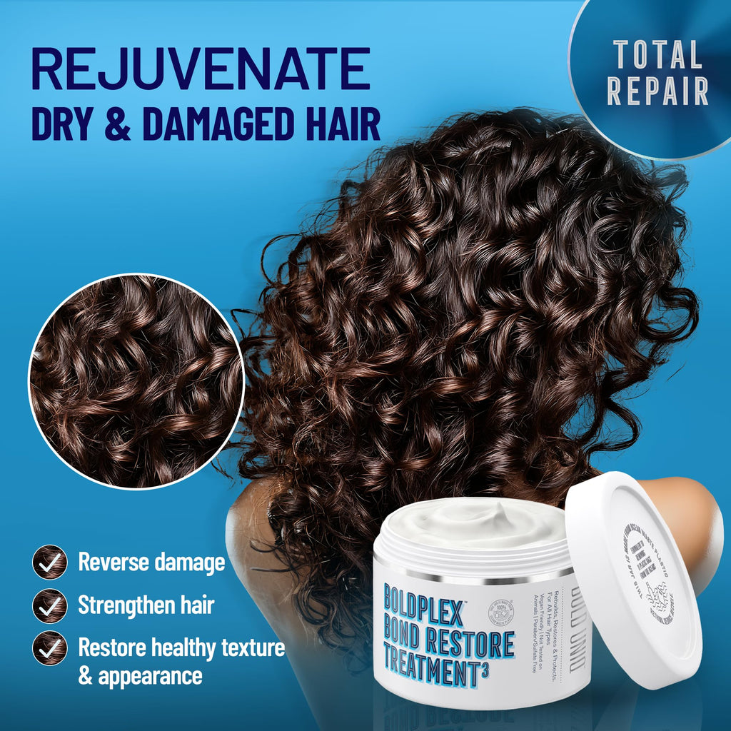 Bold Uniq Boldplex Bond Restore Treatment jar label details