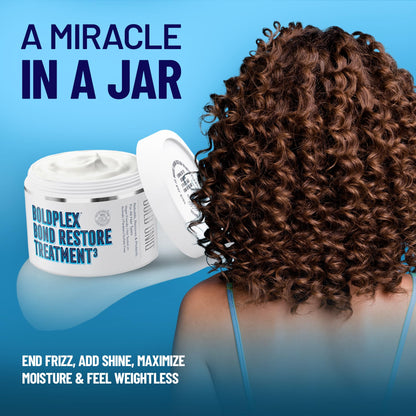Bold Uniq deep conditioner bottle highlighting the clean sulfate free and vegan logos