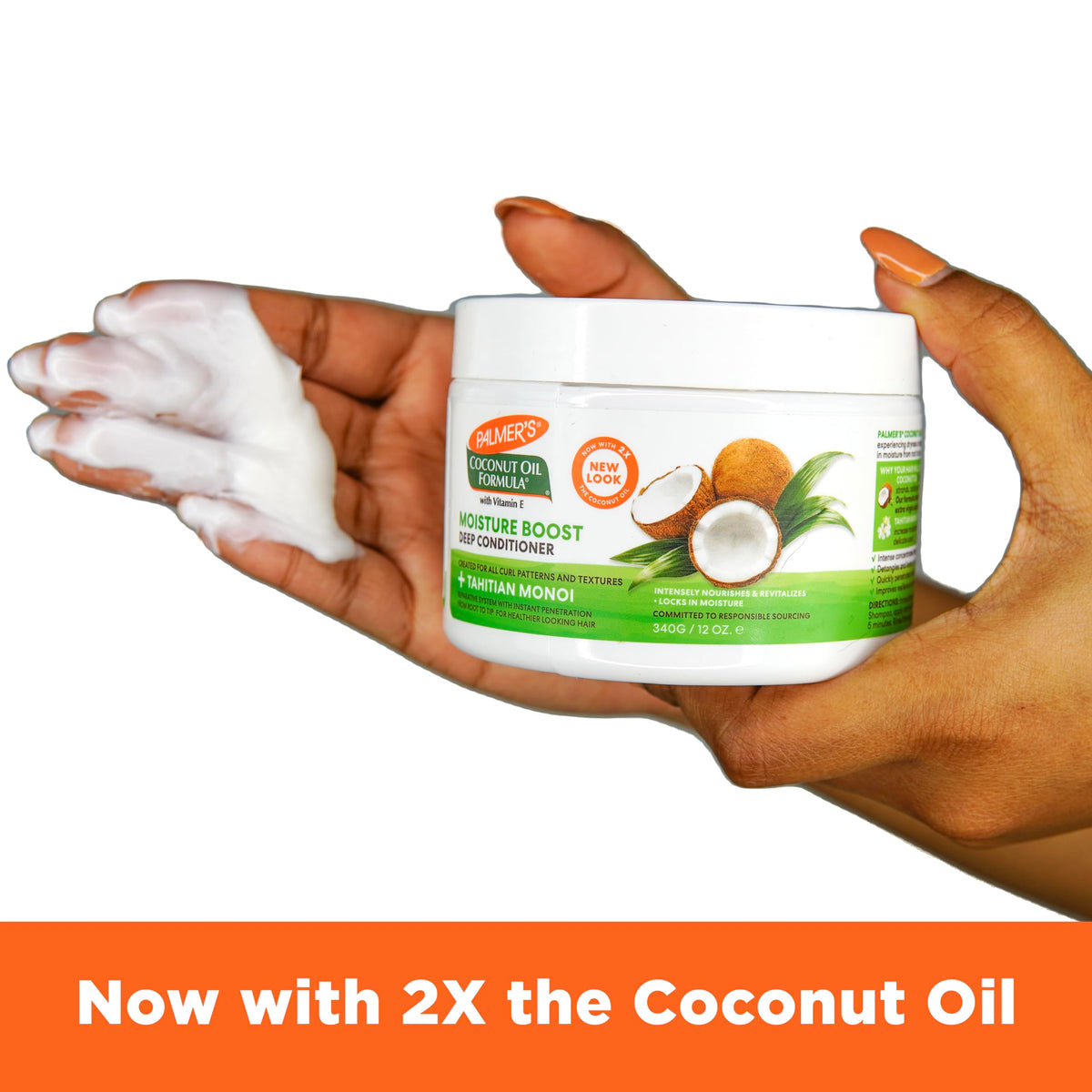 Palmer's 12 Fluid Ounce hair treatment tub side profile view