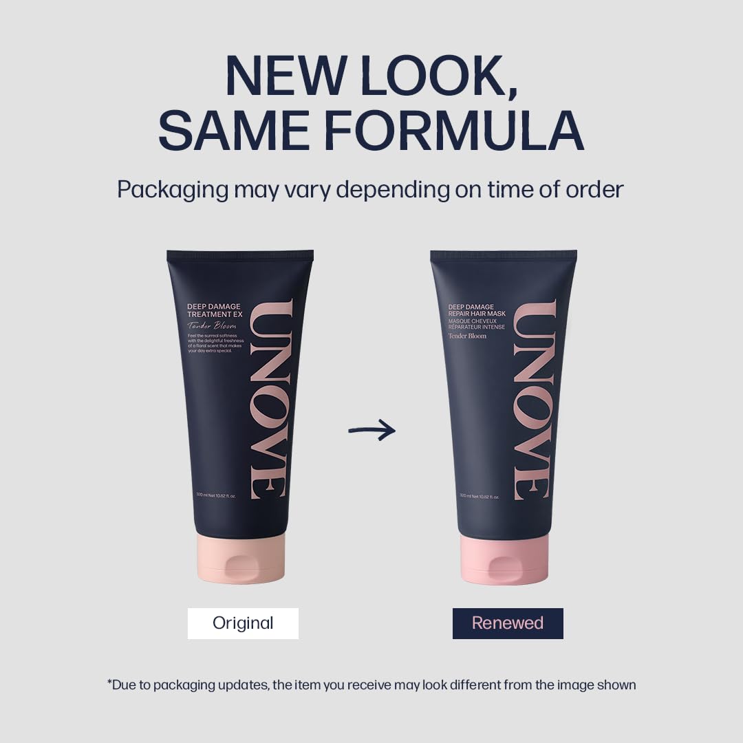 UNOVE Deep Damage Treatment EX authentic import seal and product bottle