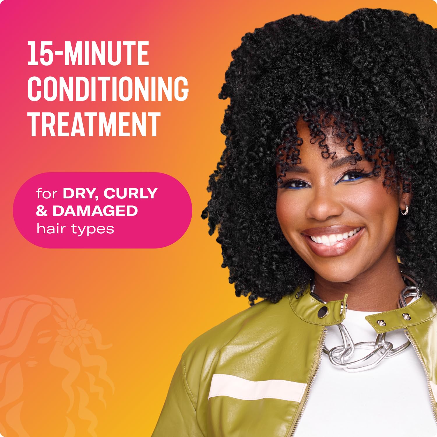 Mielle Organics hair protein treatment showing product labels and directions for use
