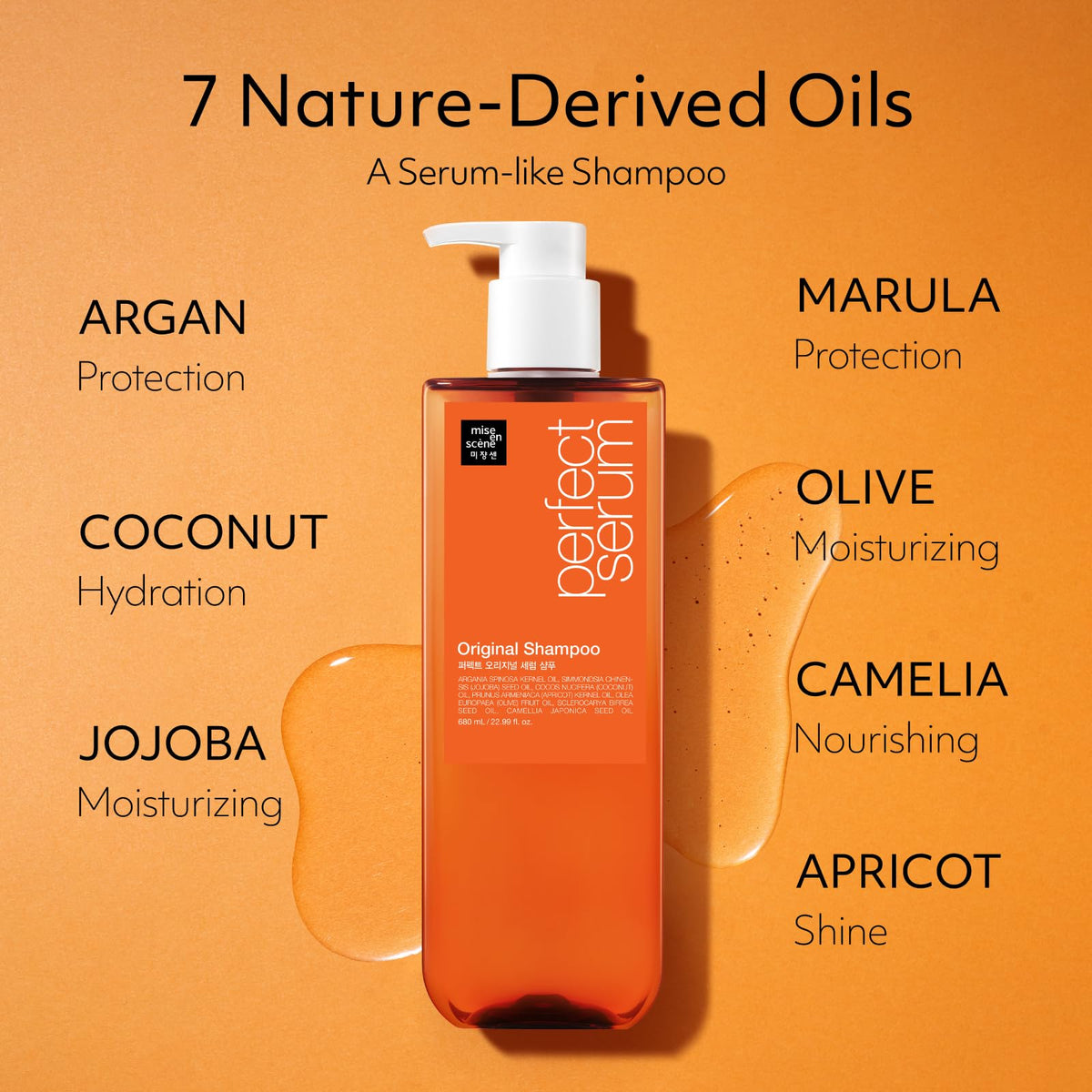 Mise En Scene Perfect Serum Original Shampoo ingredients label view