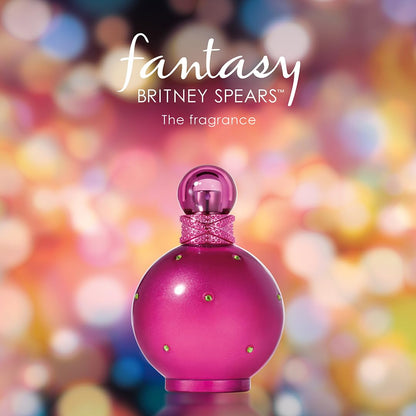 Side angle shot of Britney Spears Fantasy Eau de Parfum imported from USA