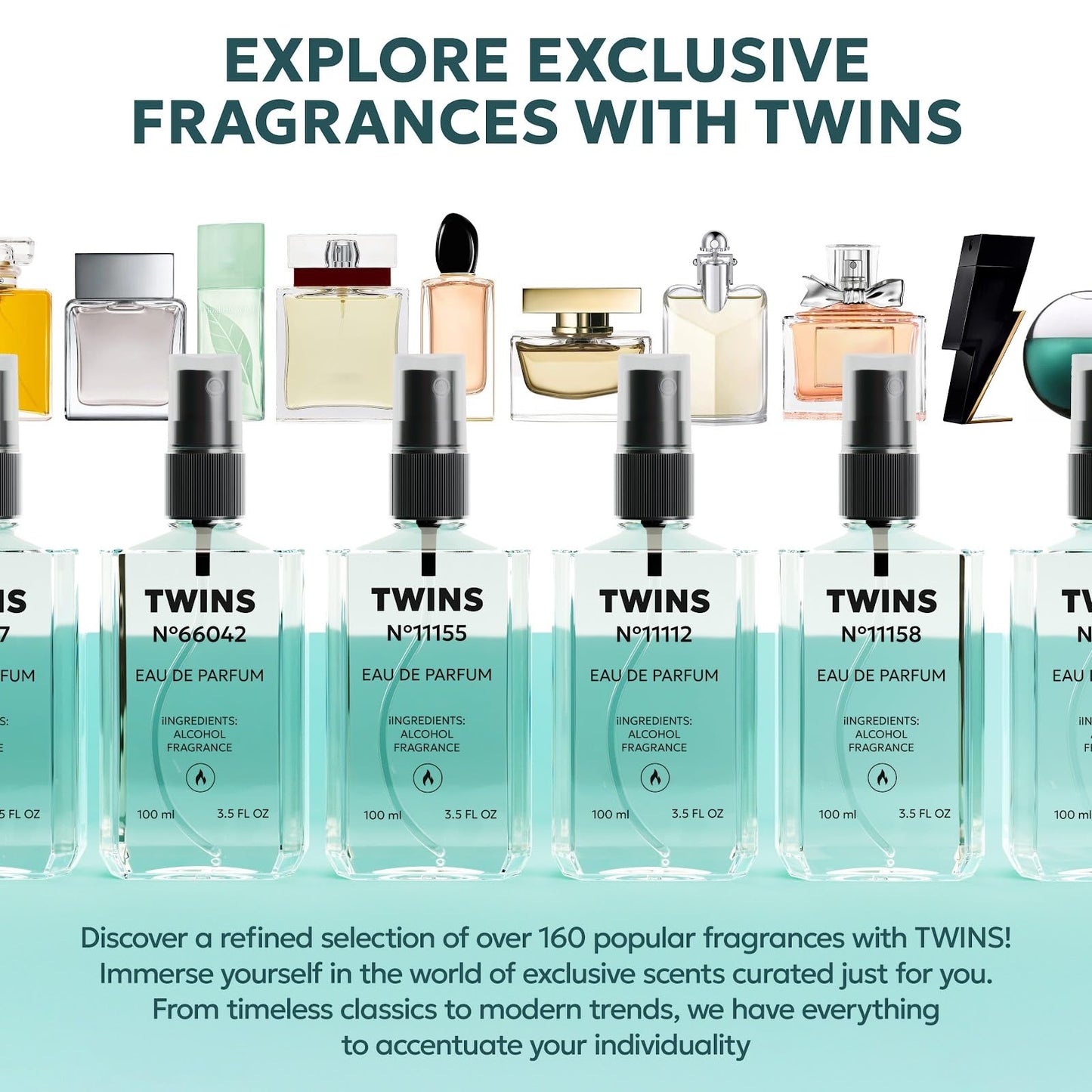 TWINS PARFUM long lasting women floral fragrance ingredients and bottle design
