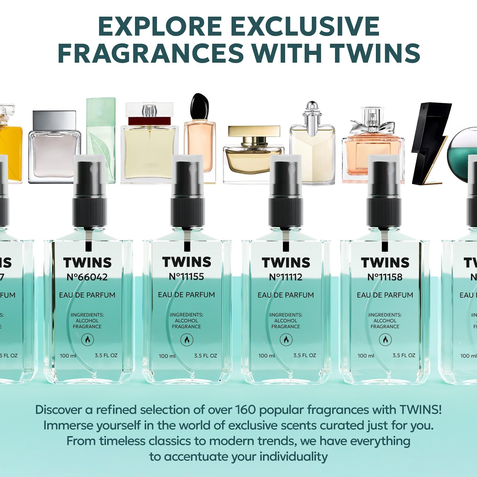TWINS PARFUM long lasting women floral fragrance ingredients and bottle design