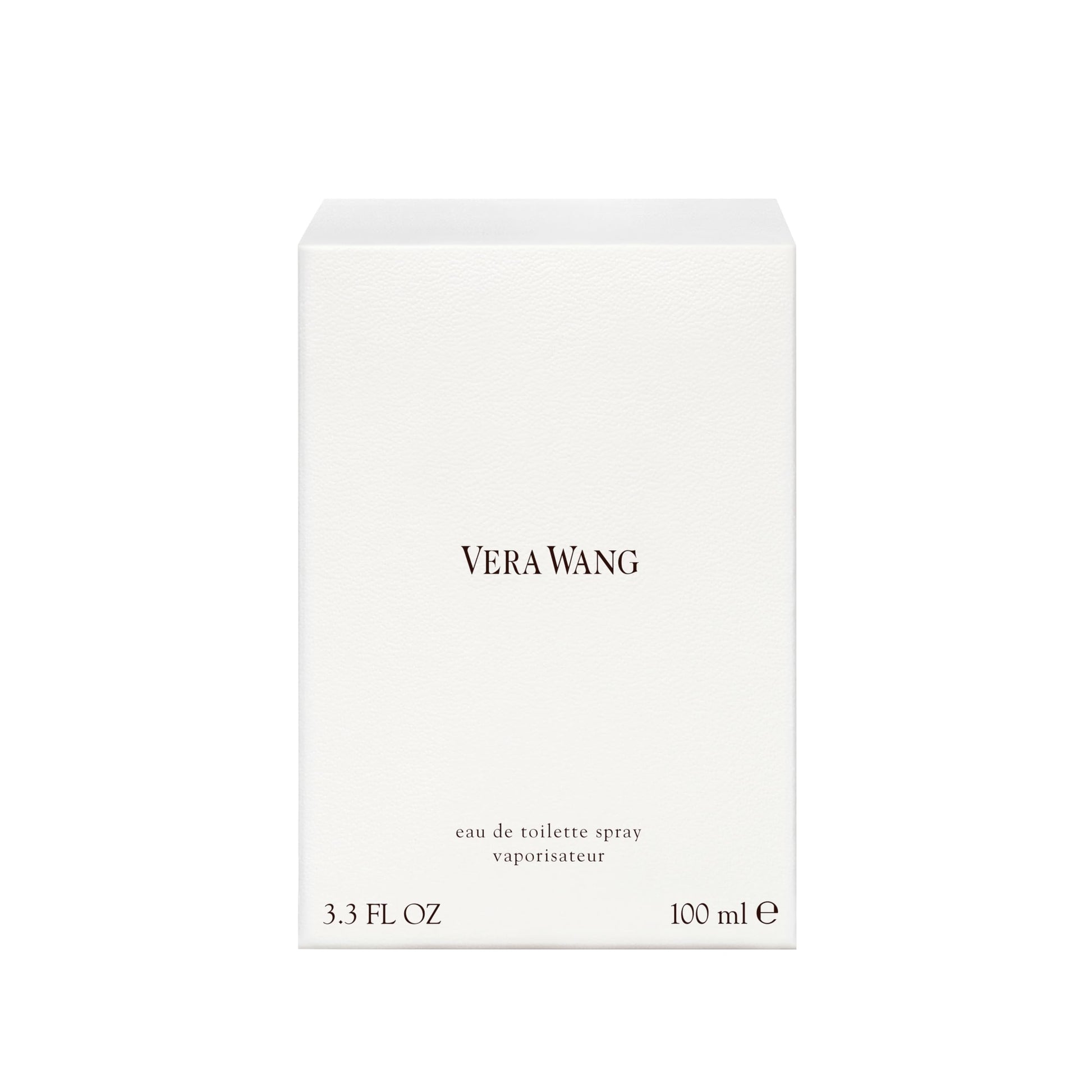 Authentic Vera Wang elegant floral fragrance packaging box showing ingredient details