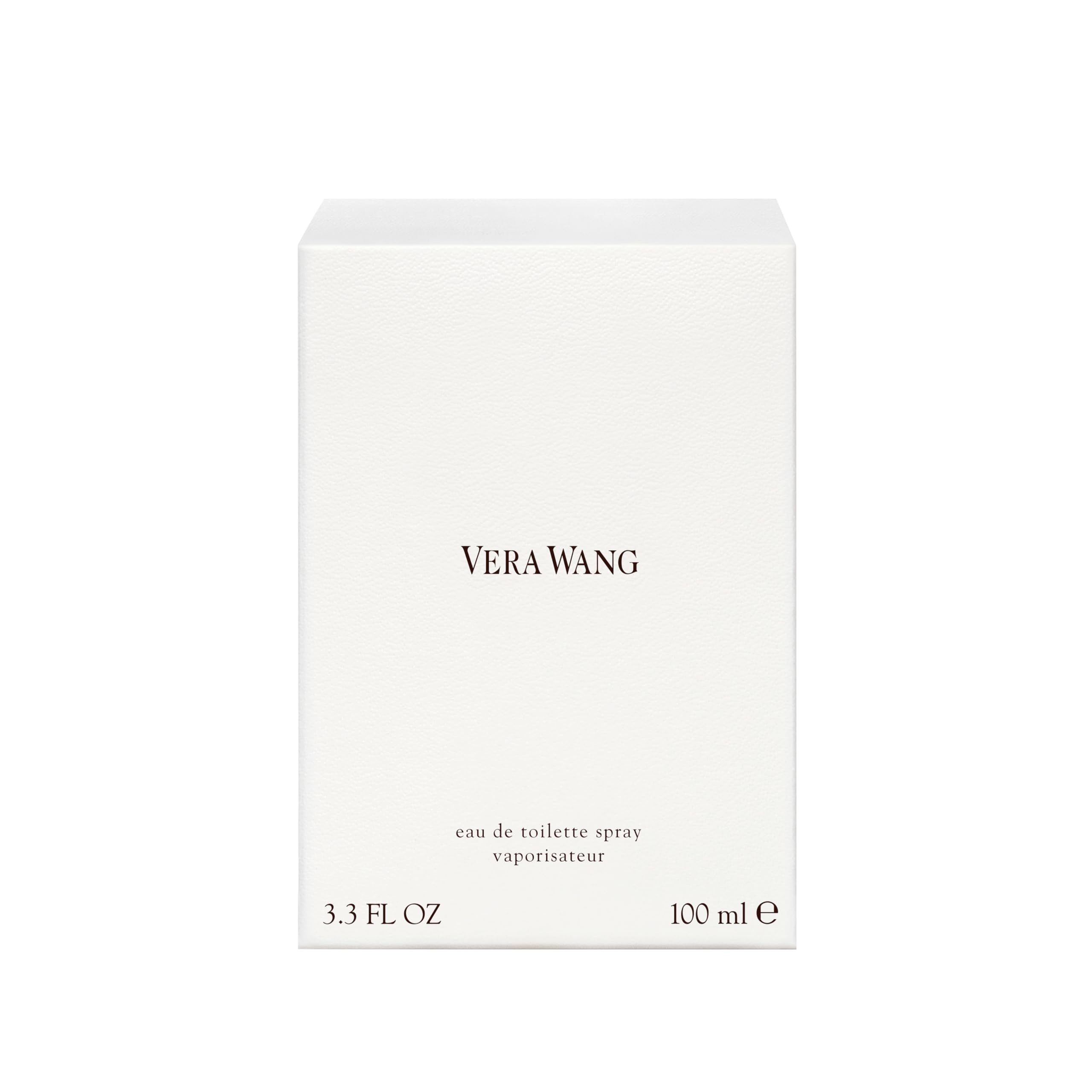 Authentic Vera Wang elegant floral fragrance packaging box showing ingredient details
