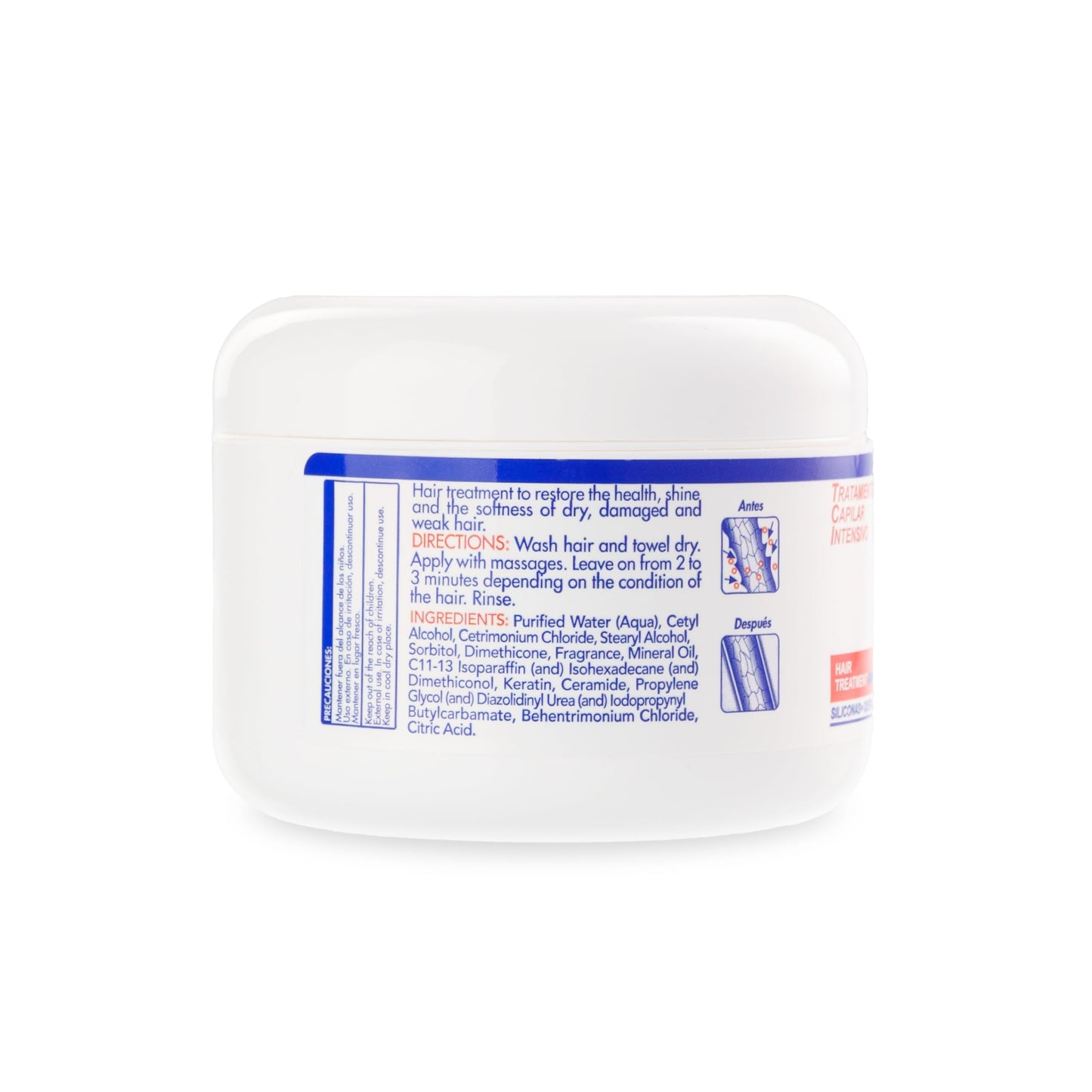 Silicon Mix Intensive Hair Treatment jar showing product label and directions