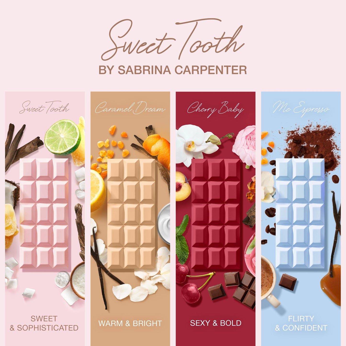 SCENT BEAUTY Sabrina Carpenter collection Sweet Tooth luxury perfume bottle