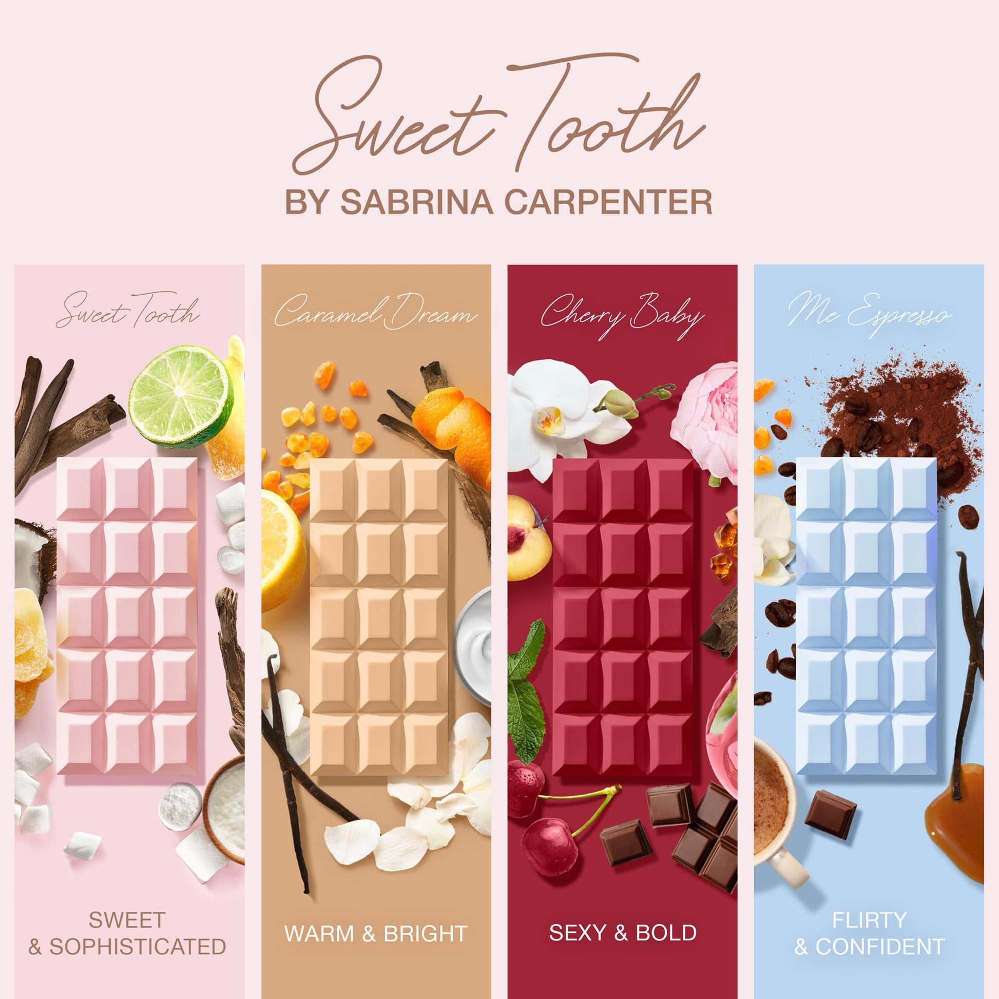 SCENT BEAUTY Sabrina Carpenter collection Sweet Tooth luxury perfume bottle