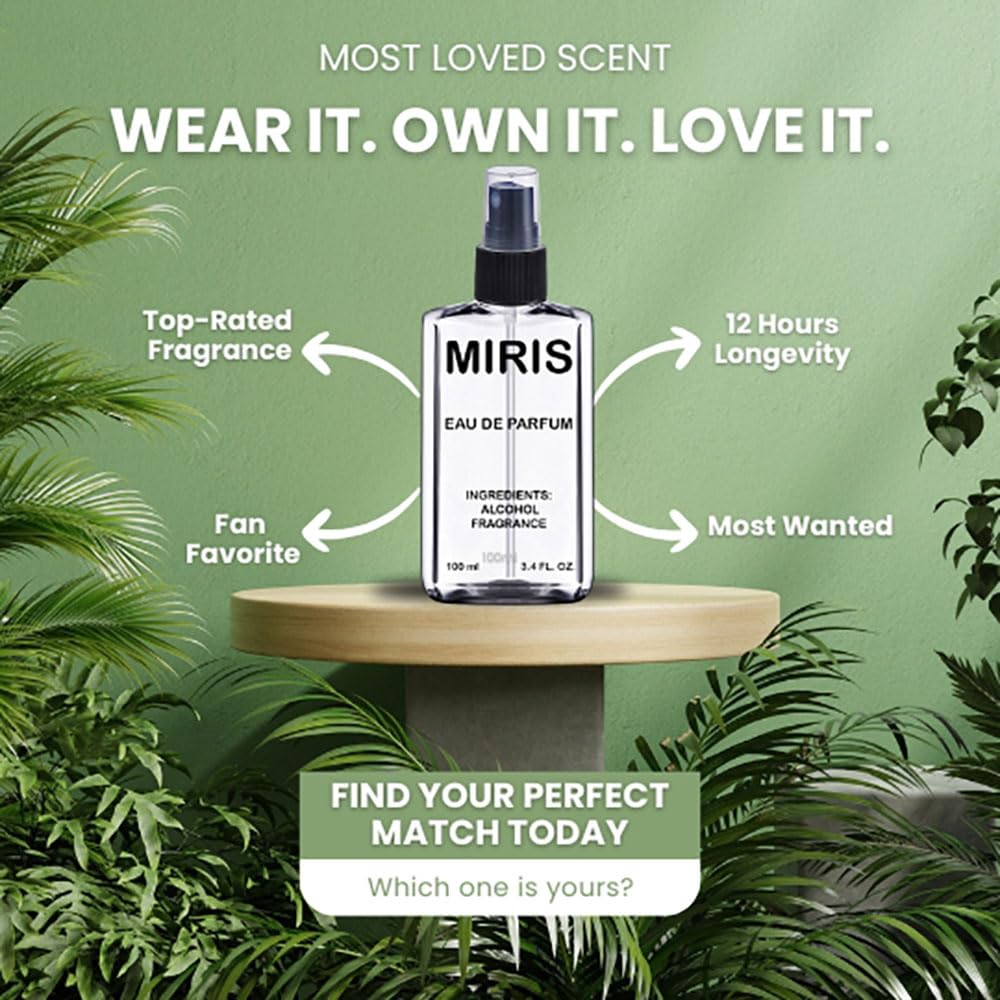 Authentic USA imported MIRIS 35774 long lasting fragrance packaging details