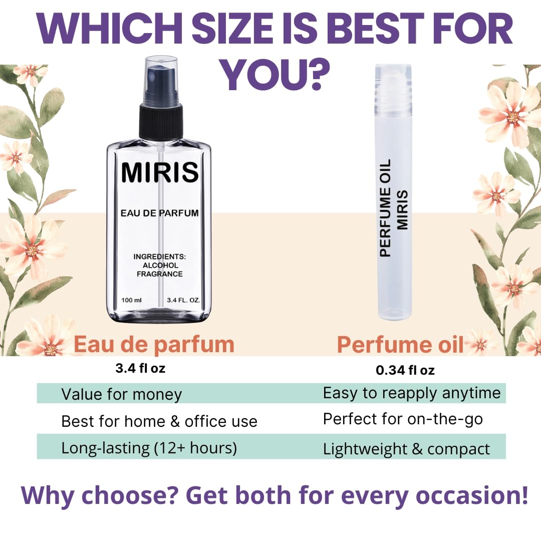Vegan and cruelty free MIRIS luxury fragrance bottle standing upright