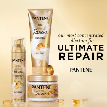 Premium Pantene daily deep conditioner for restoring over-processed and brittle hair strands