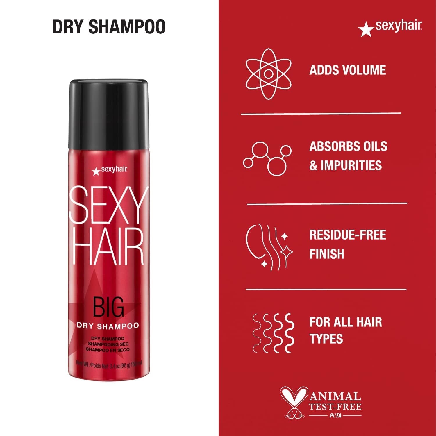SexyHair 3.4 Ounce travel size beauty care container