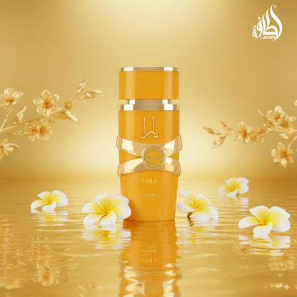 Lattafa Yara Tous sweet vanilla and floral heart notes visual