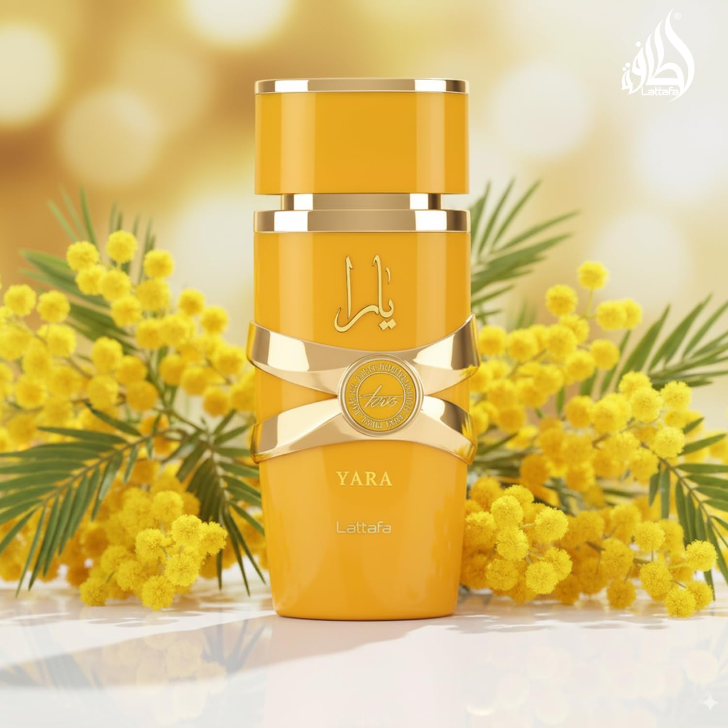Imported Lattafa Yara Tous women perfume bottle on display