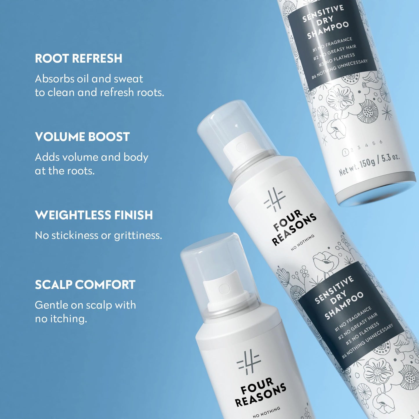 No Nothing fragrance free unscented dry shampoo back label ingredients