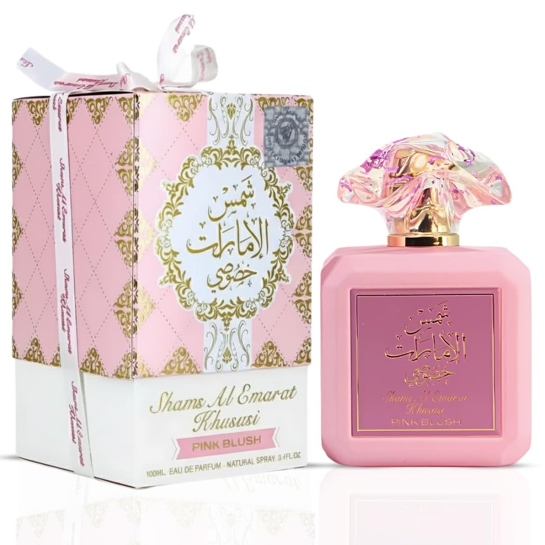 Ard Al Zaafaran Pink Blush 100 Milliliters bottle showing the pink packaging design.