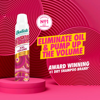 Batiste XXL Stylist dry shampoo application process