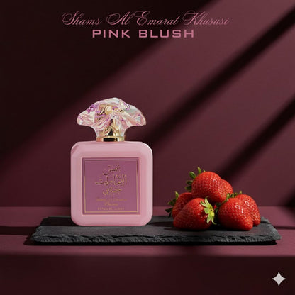 Ard Al Zaafaran Pink Blush perfume displaying the brand hologram and authenticity seals.