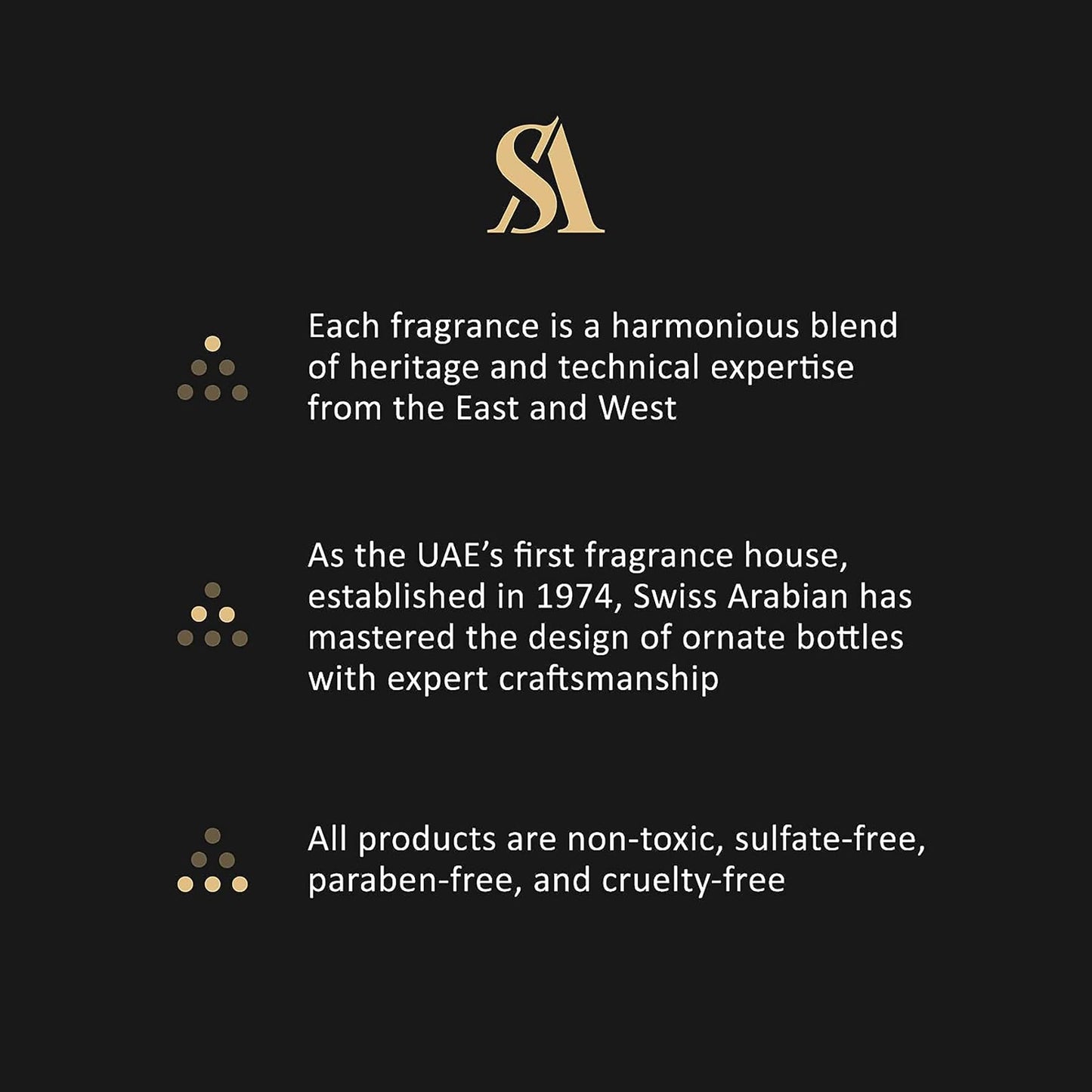 The fifteen milliliter Swiss Arabian Layali Rouge oil bottle showcasing the vibrant red and gold artisanal casing.