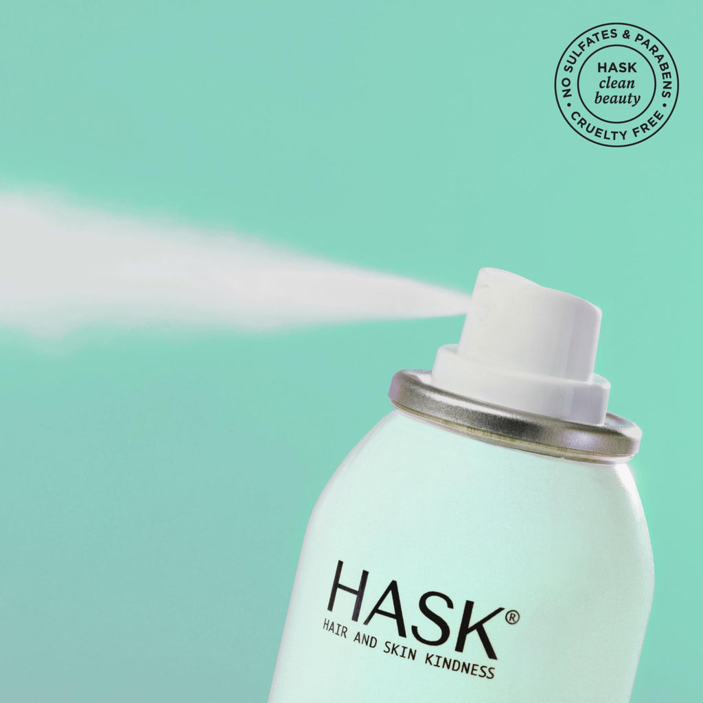 HASK Dry Shampoo nozzle application for root volume