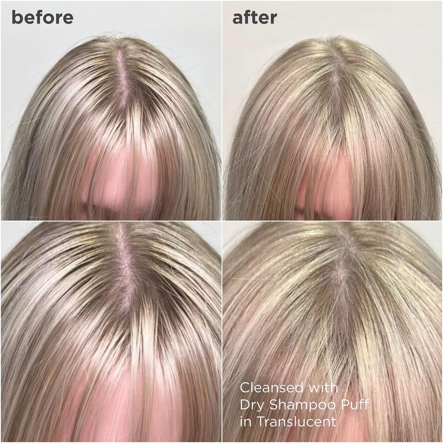 Briogeo dry shampoo puff applicator close up
