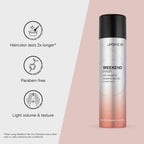 Joico hair care spray bottle showing application