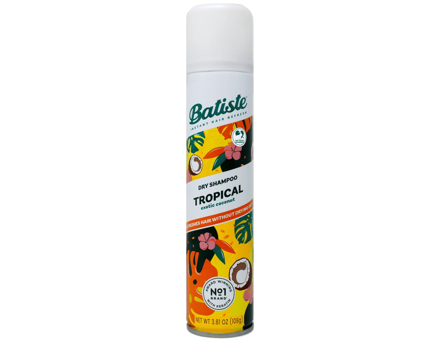 Batiste dry shampoo tropical coconut fragrance branding
