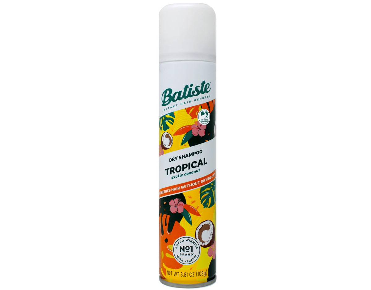 Batiste dry shampoo tropical coconut fragrance branding