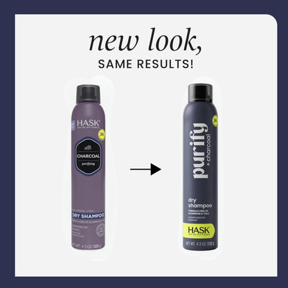 Hask Charcoal Purifying Dry Shampoo product ingredients label