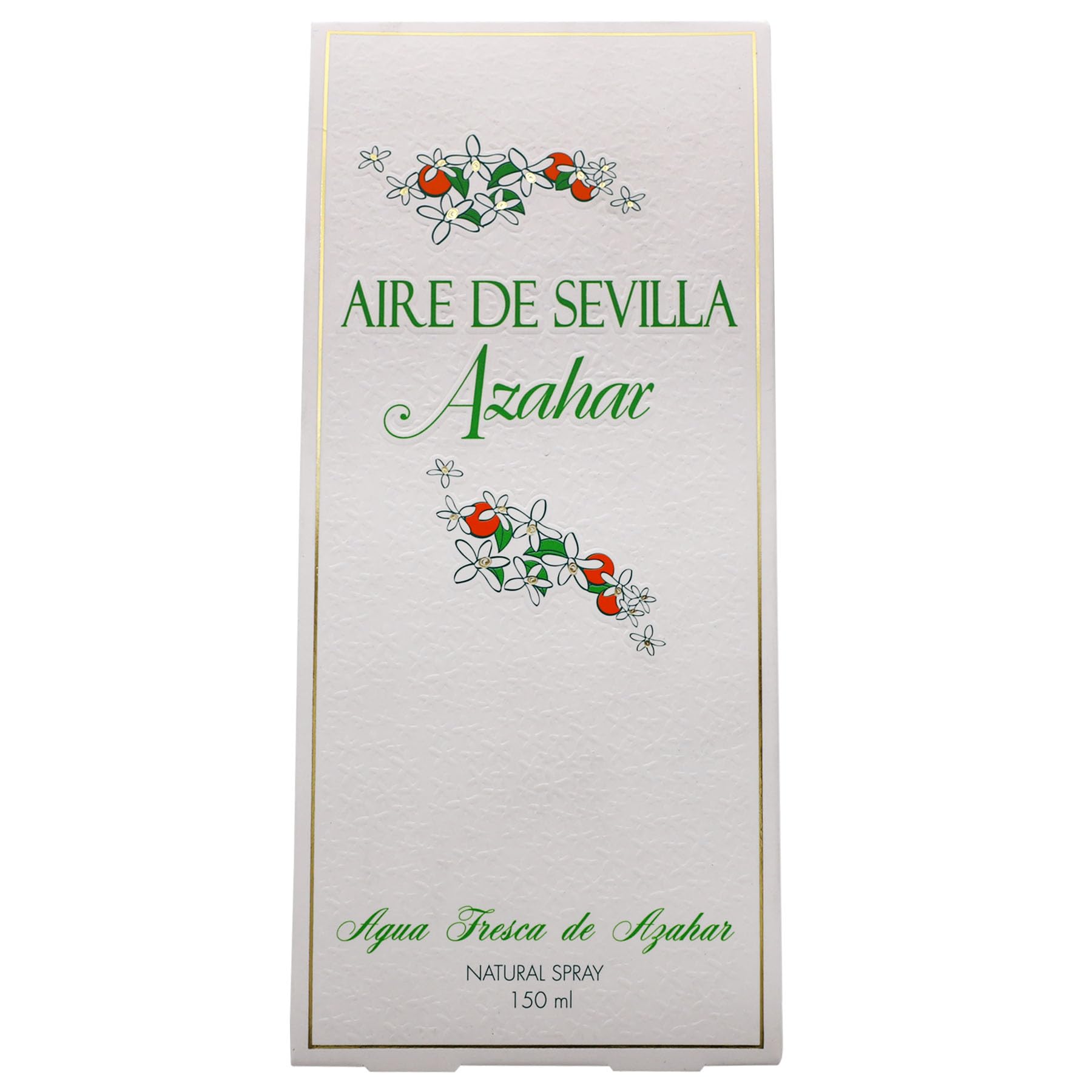Close up of Aire de Sevilla Agua de Azahar citrus blossom fragrance bottle