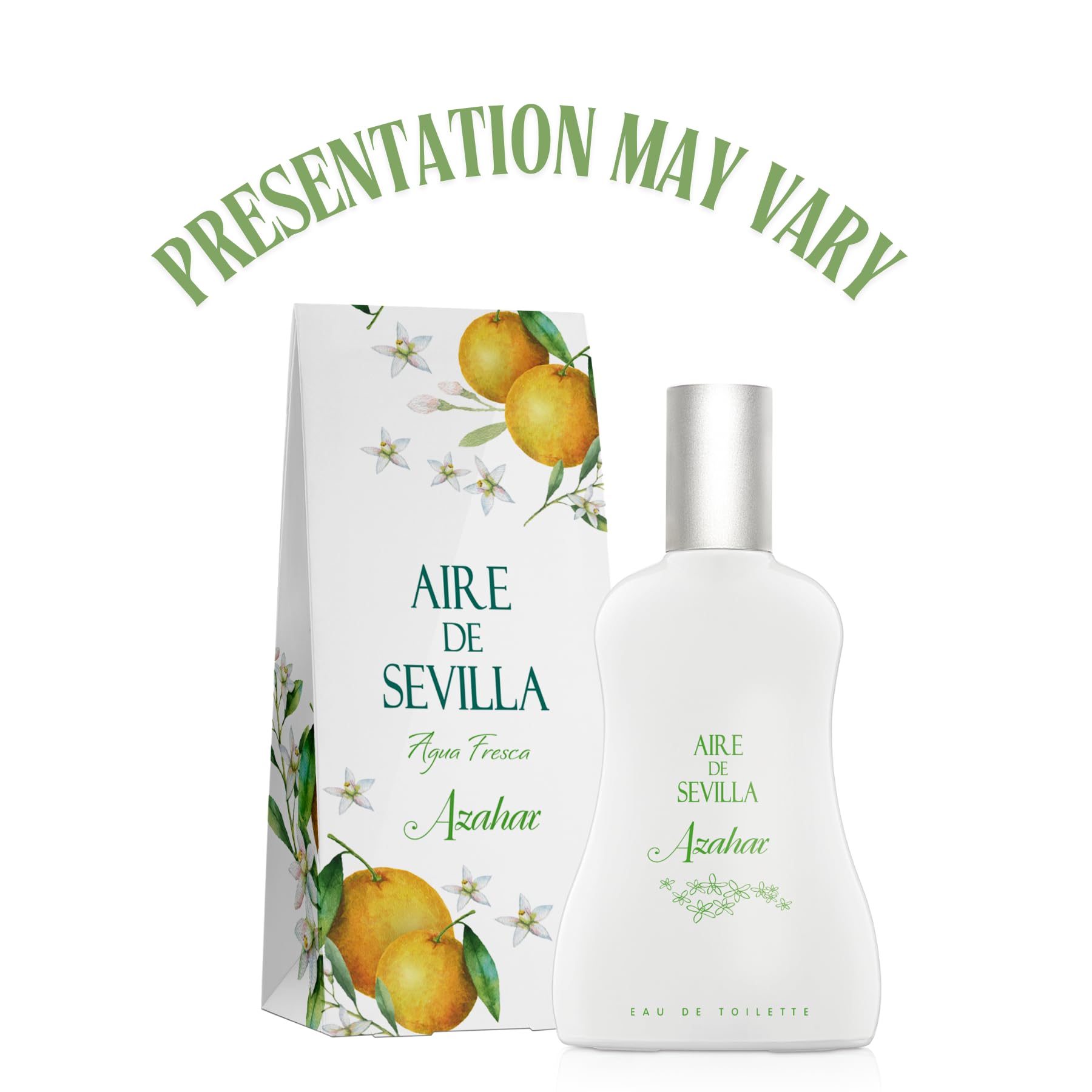 Side profile of Aire de Sevilla perfume bottle showing premium Spanish design