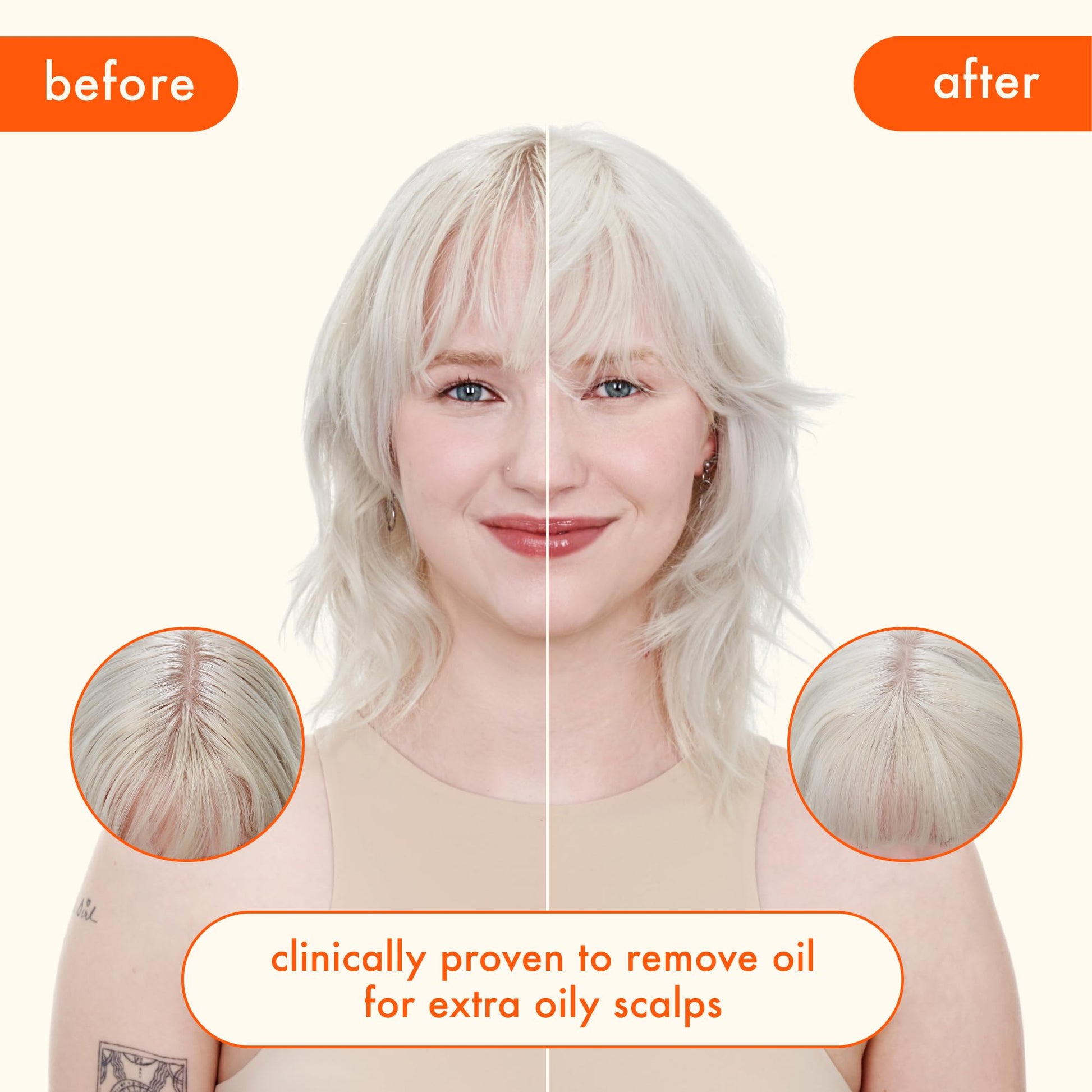 Back view of Amika Ultra Oil Control dry shampoo label