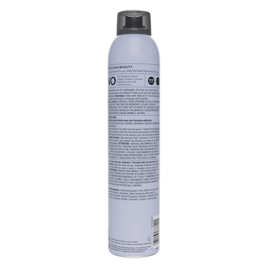 Hask hair care product range featuring chia seed dry shampoo