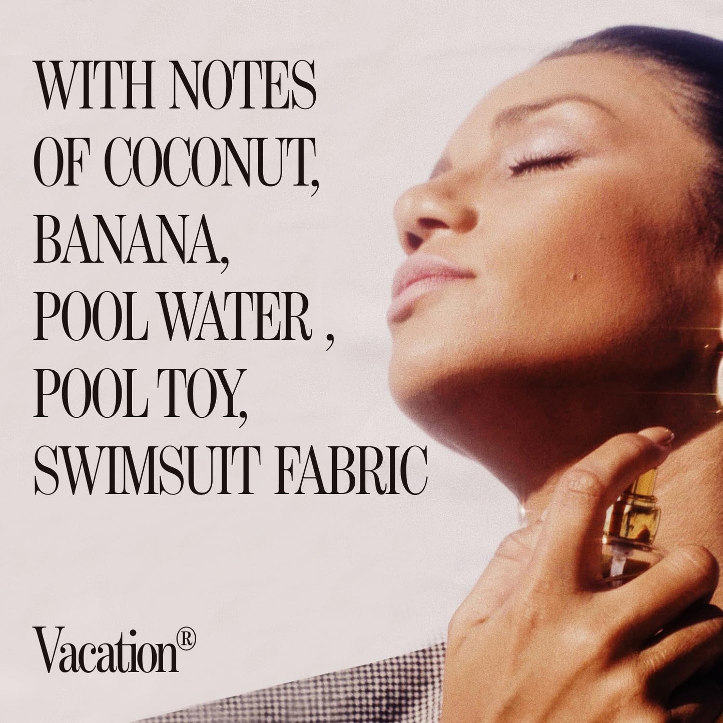 Authentic Vacation EDT bottle showing the fluid clear liquid inside