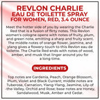 Classic Charlie Red by Revlon floral fragrance spray