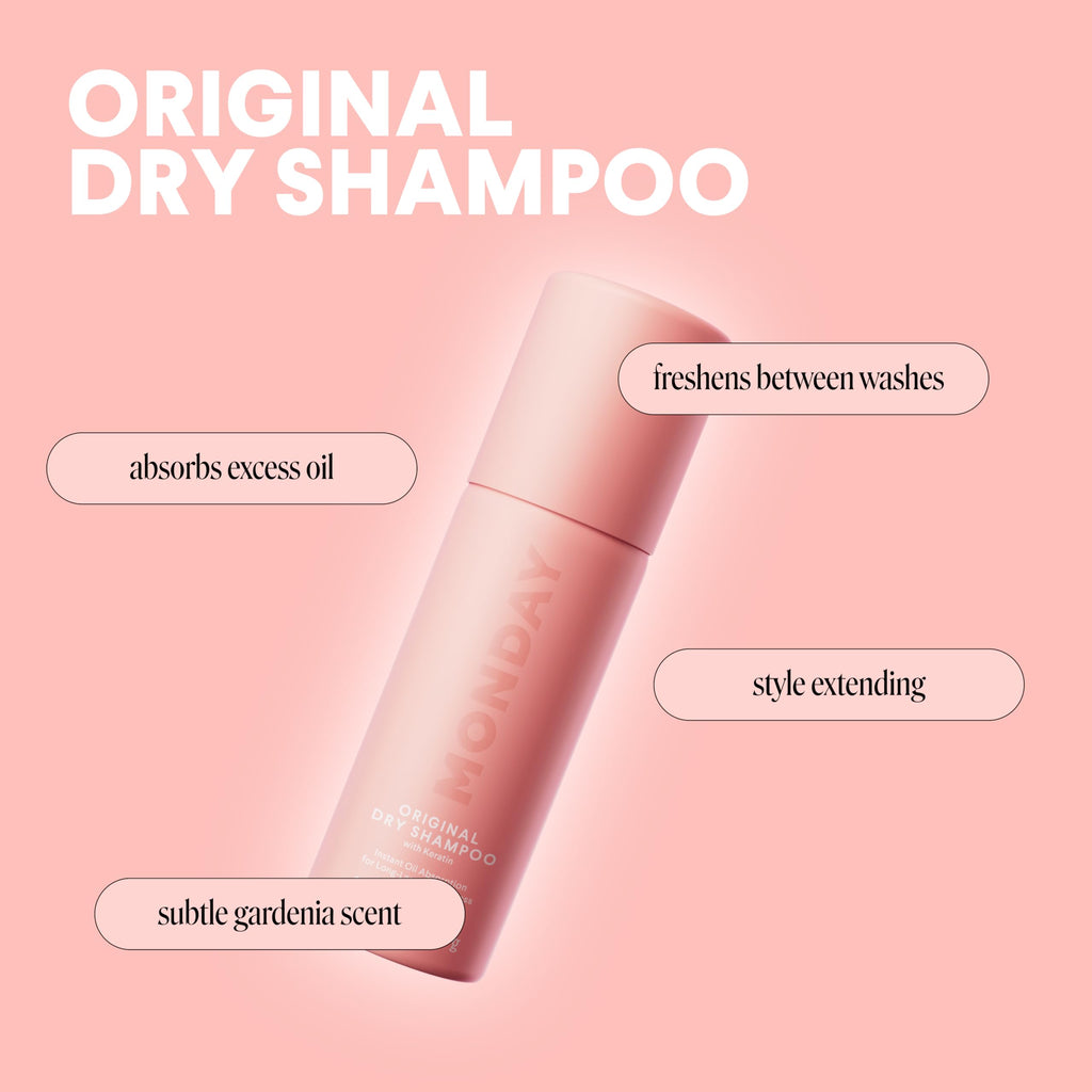 Monday Haircare 3 pack dry shampoo packaging
