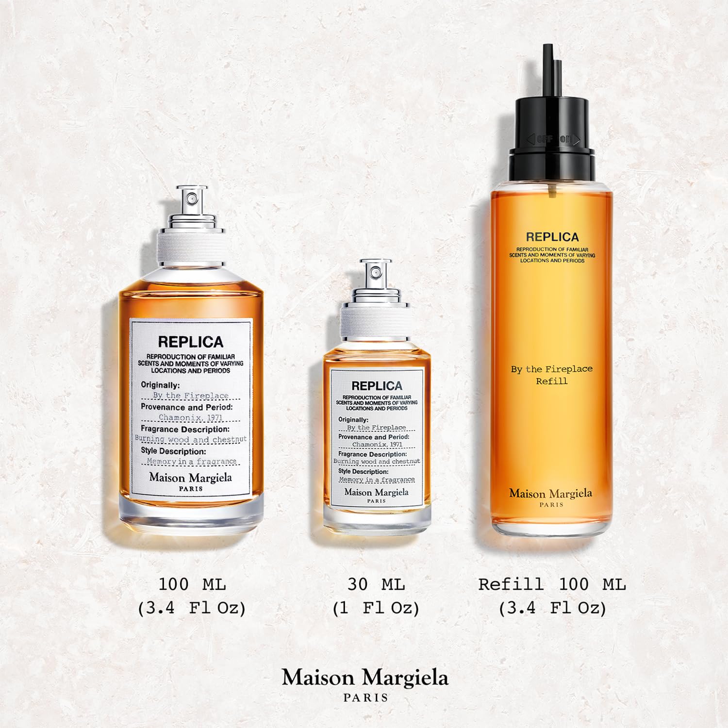 Side profile of Maison Margiela Replica By The Fireplace fragrance