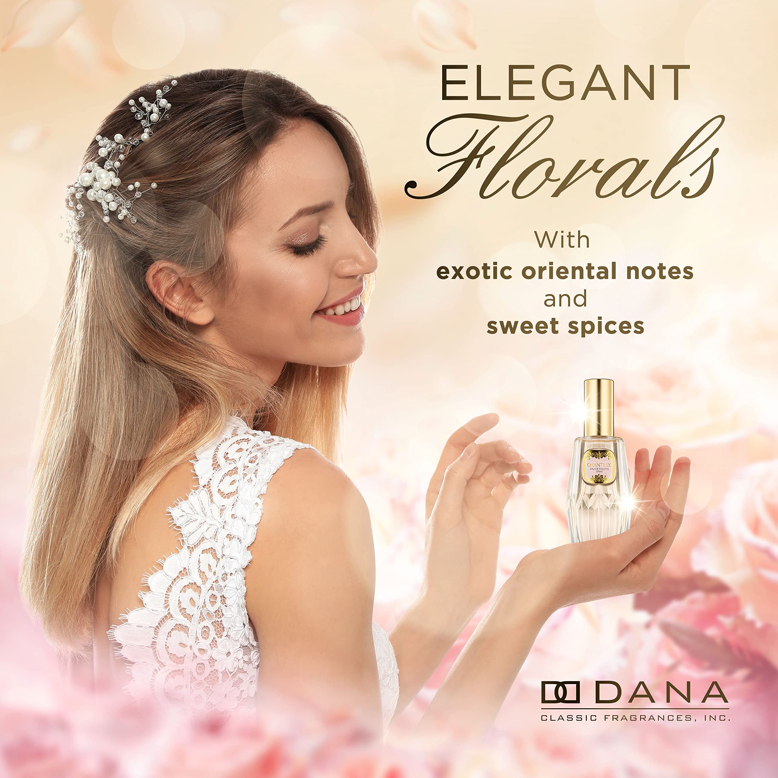 Original Dana Chantilly perfume packaging 2 Fluid Ounce
